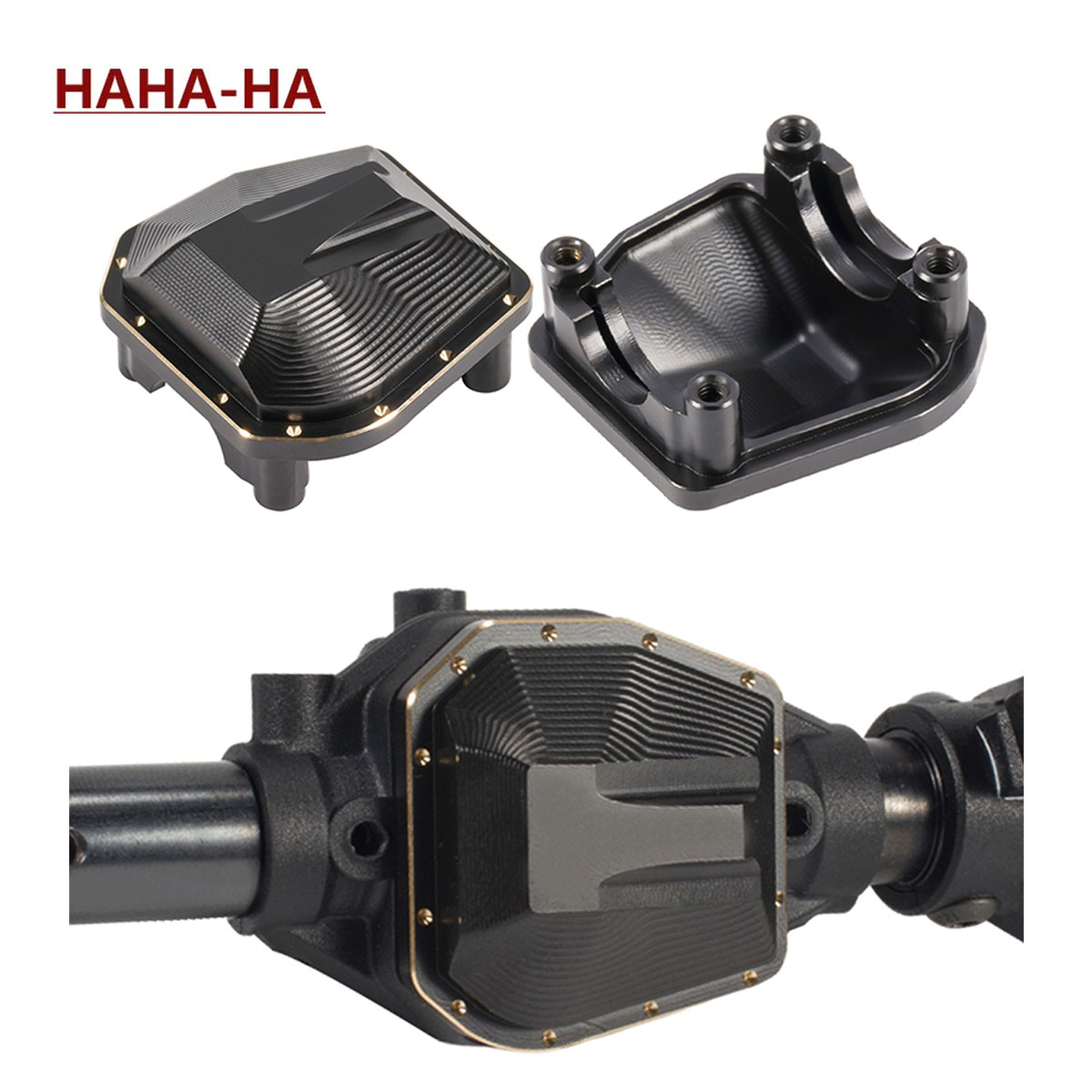 Rc Crawler 4X4 - 33 g schwarze Beschichtung Messing Diff-Abdeckung