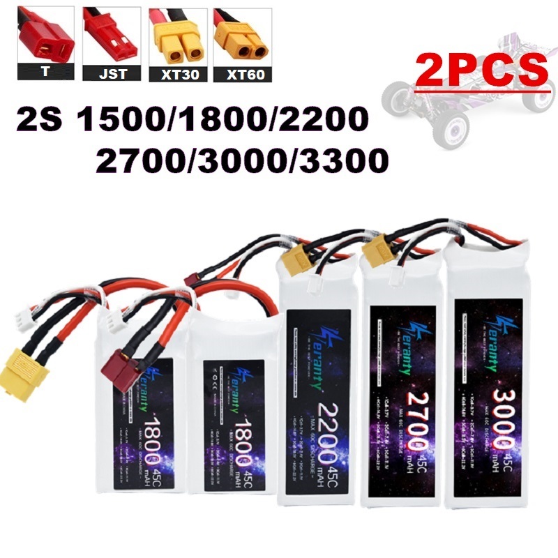 Rc Hobby Helicopter - 2PCS 7,4 V Lipo 2S Batterie