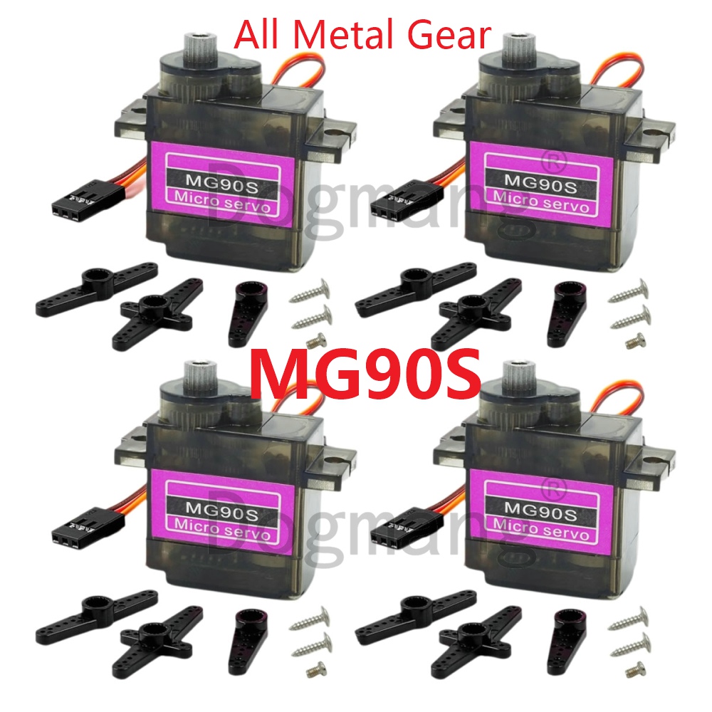 Servo Metal Gear - MG90S Servo 1/2/4/10/20/50 Stück Ganzmetallgetriebe 9g
