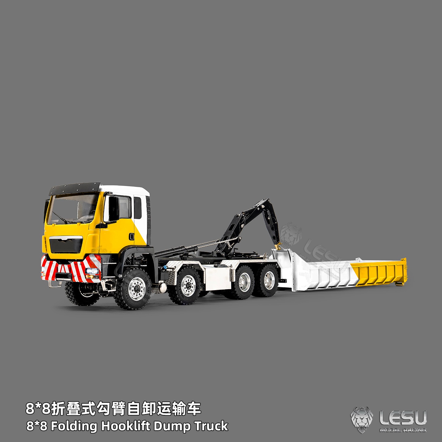 Rc Hobby Toucan - LESU Z0098 1/14 Metall-Hydraulik-Abrollkipper 8x8 RC