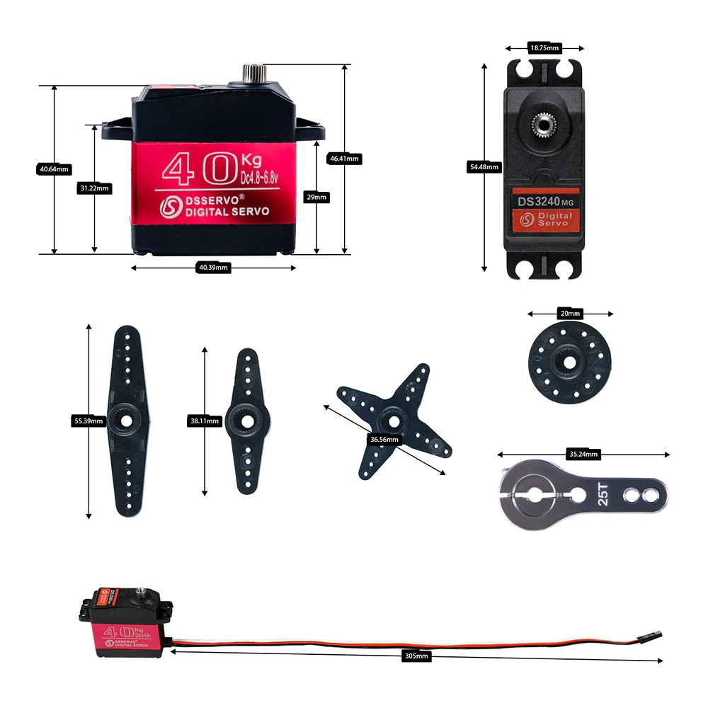 40 kg Dsservo DS3240 großes Dr – Servo Metal Gear Bewertung und Preis