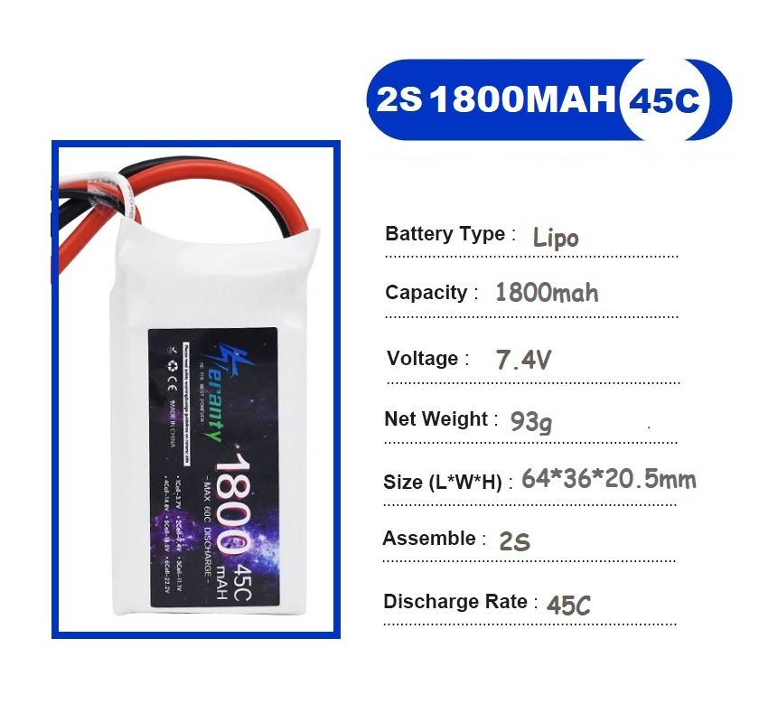 2PCS 7,4 V Lipo 2S Batterie 15 – Rc Hobby Helicopter Bewertung und Preis