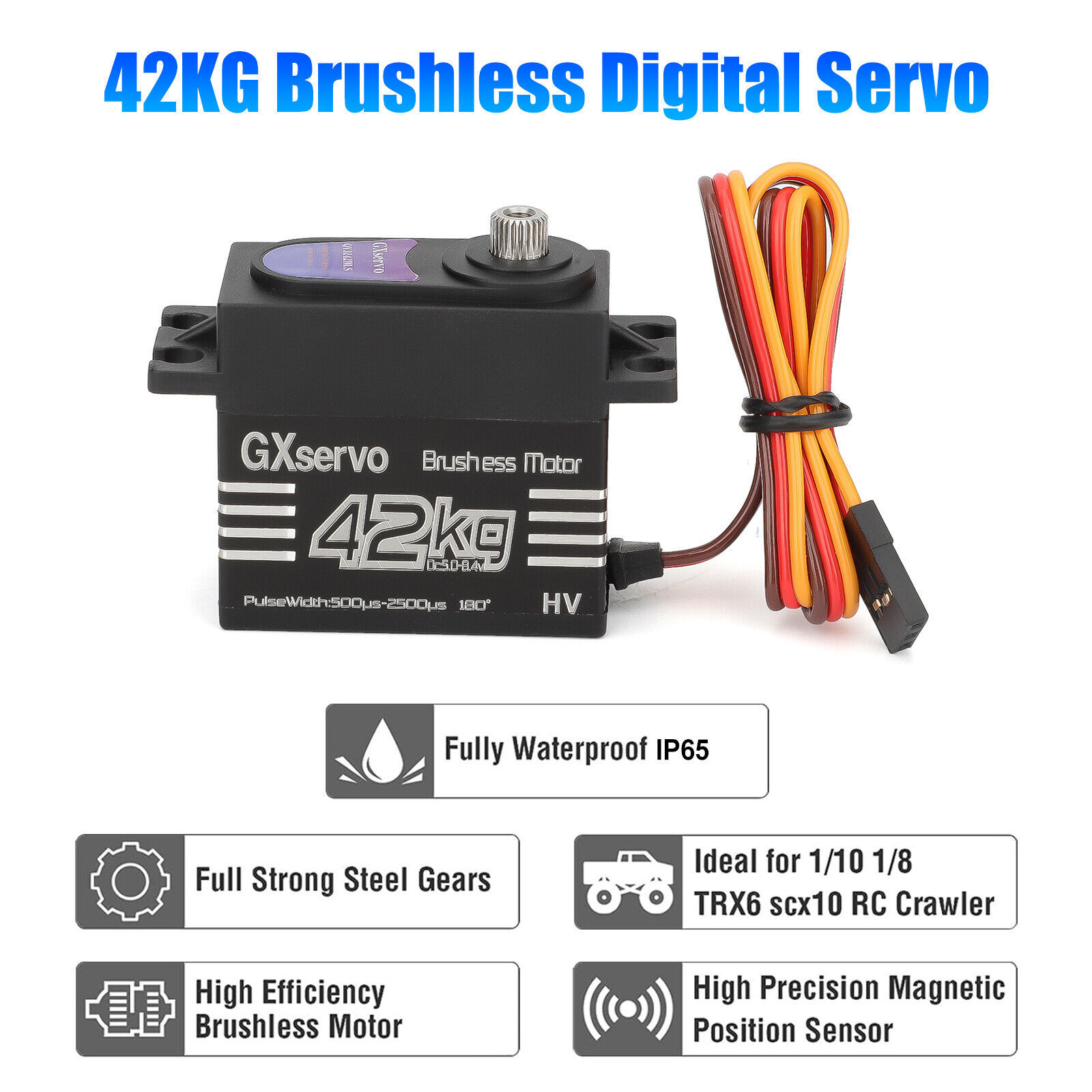 Bürstenloser Motor 180 °   Met – Servo Metal Gear Bewertung und Preis