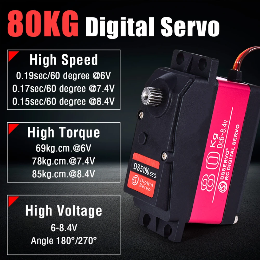 Dsservo Wasserdicht DS5180 80  – Servo Metal Gear Bewertung und Preis