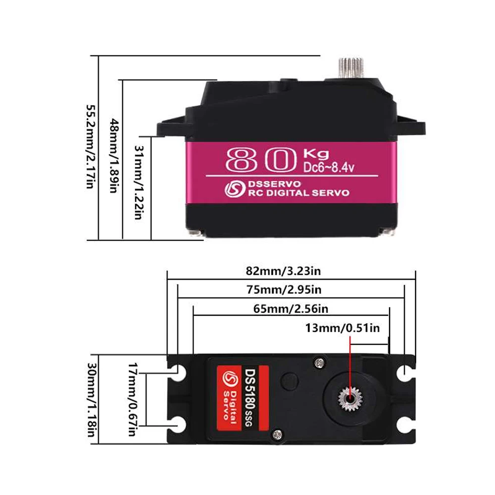 Dsservo Wasserdicht DS5180 80  – Servo Metal Gear Bewertung und Preis